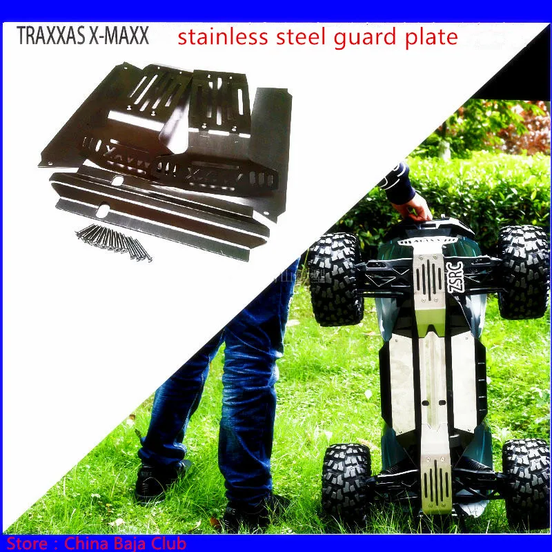 1/5 RC CAR TRAXXAS обновленные запасные части защита корпуса из нержавеющей стали