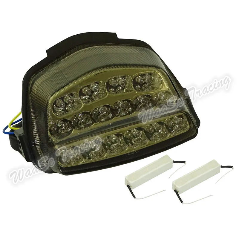 Smoke Lens Waase для Honda CBR1000RR 2008 2009 2010 2011 2012 2013 задний светильник тормозной поворотники Интегрированный Светодиодный светильник - Цвет: Smoke Lens