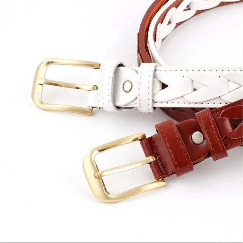 

2019 Fashion Designer Triangle Grommet Belt for Women Gold Metal Pin Buckle PU Leather Belts Ladies Waistband Strap for Jeans