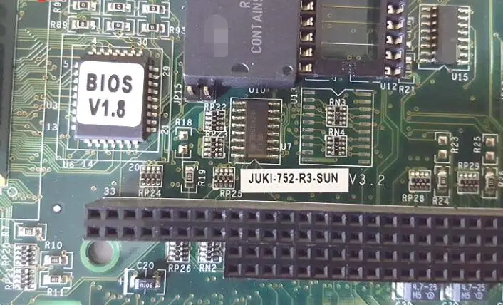 100% ОК оригинальная IPC ISA плата JUKI-752-R3-SUN V3.2 Промышленная материнская половина
