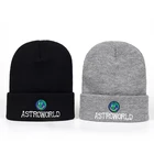 Вязаная шапка Travi $ Scott, новинка 2020, шапка с вышивкой ASTROWORLD, лыжная теплая зимняя шапка унисекс Lil Peep Skullies