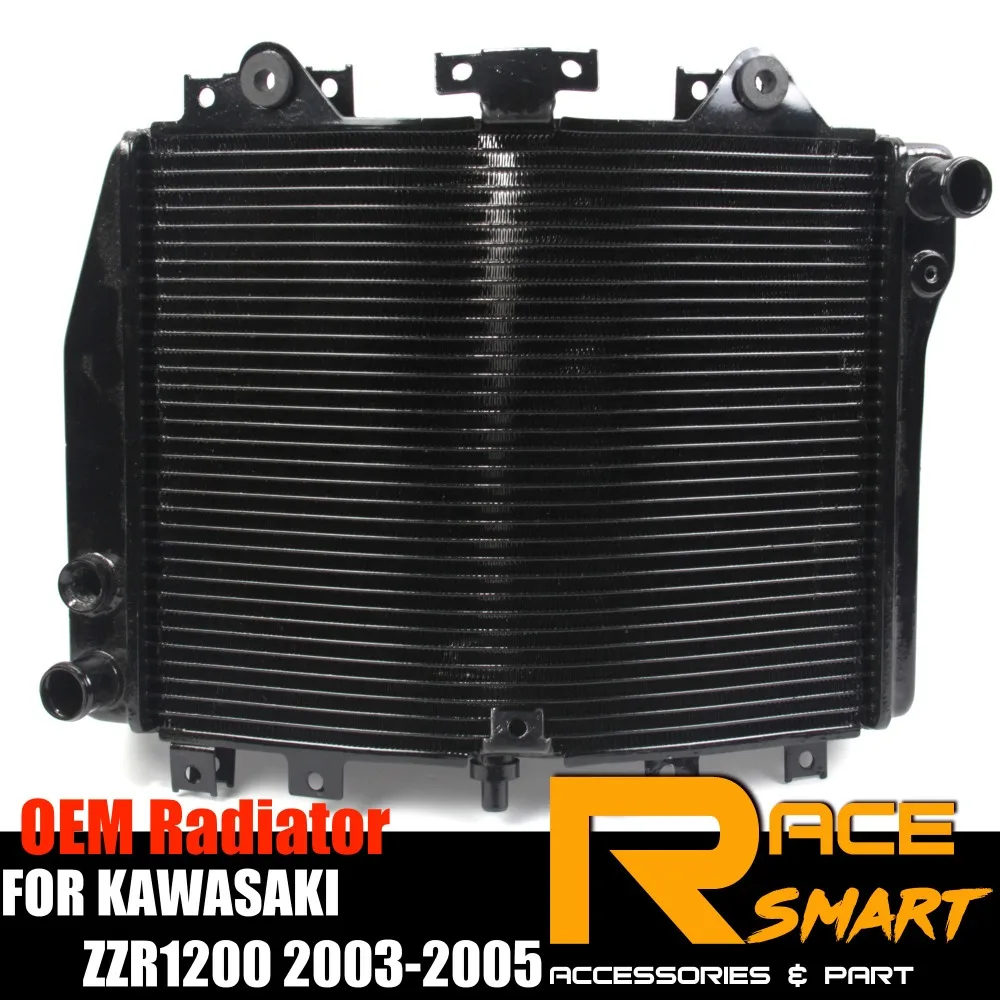 Радиатор для KAWASAKI 2003 2004 2005 ZZR1200 детали мотоциклов охлаждающий кулер из
