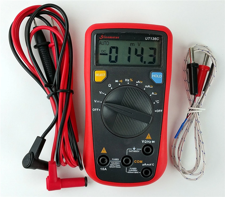UNI-T UT136C Auto Range Digital Multimeter with Temperature Frequency Resistance AC/DC Voltage Current Measurement | Инструменты