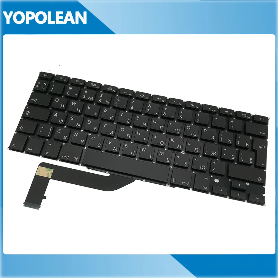 Новая русская Русская клавиатура для Macbook Pro Retina 15 дюймов A1398 2012 2013 2014 2015 5
