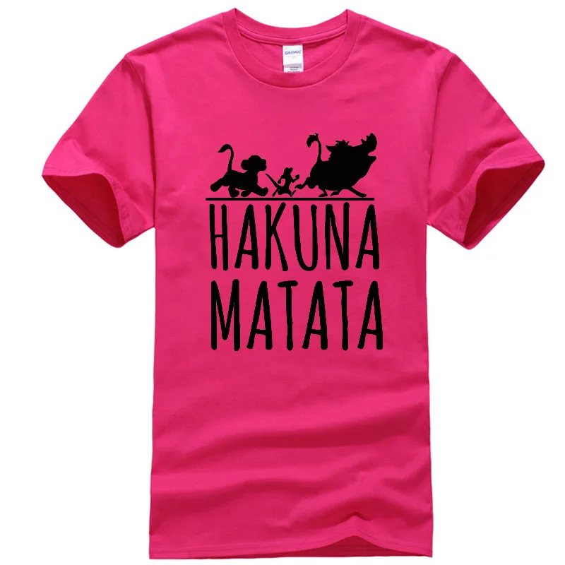 Мужская Повседневная футболка высокого качества из хлопка с принтом hakuna matata, с коротким рукавом, мужская повседневная Летняя футболка с надписью Big Bang Theory
