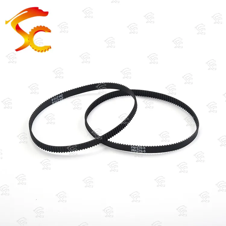 

2pcs GT2 270 closed loop rubber 2GT timing belt 270-GT2 Length 270mm Teeth 135 width 6mm/9mm/10mm/12mm/15mm for 3D printer