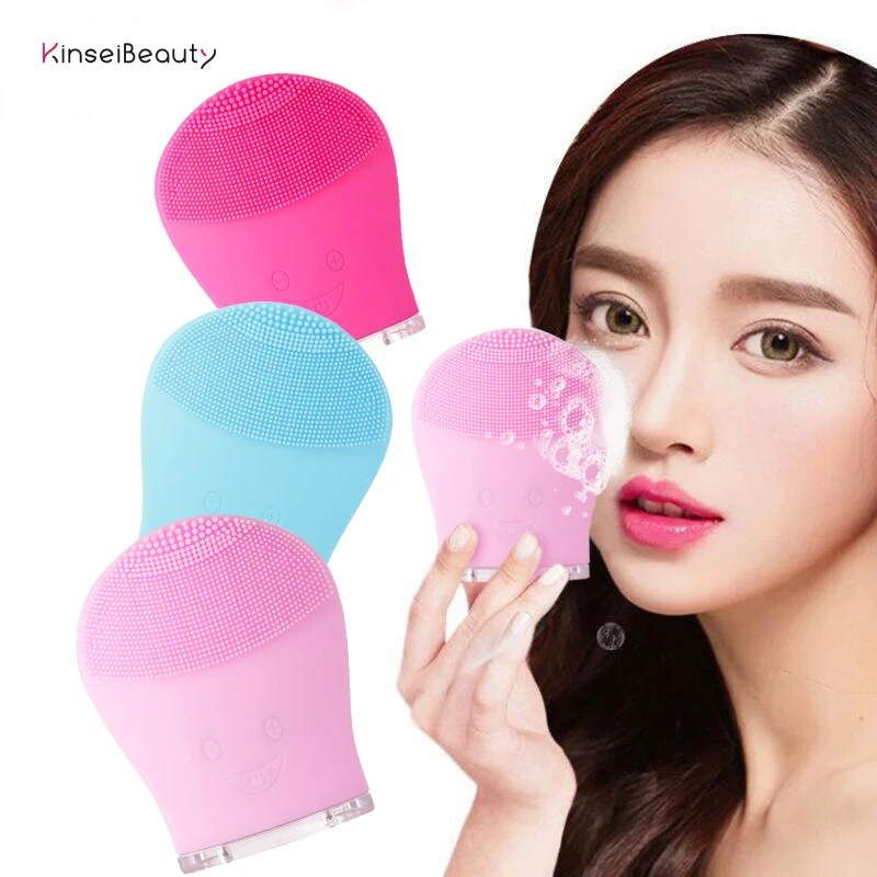 Electric Facial Cleansing Brush Soft Silicone Face IPX7 Waterproof USB Rechargeable Washing | Красота и здоровье