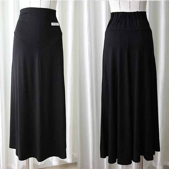 Юбка макси для беременных OkayMom длинная мягкая эластичная юбка на живот одежда мам