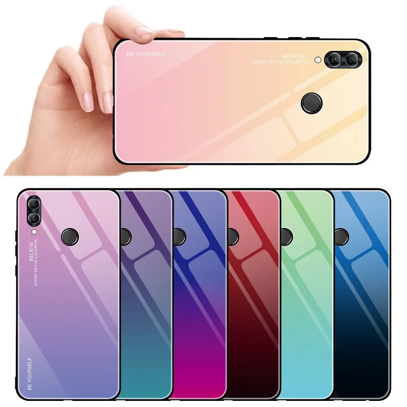 Honor 10 9 Lite случае Стекло чехол для телефона Fundas huawei Защитный Shell Coque Капа |