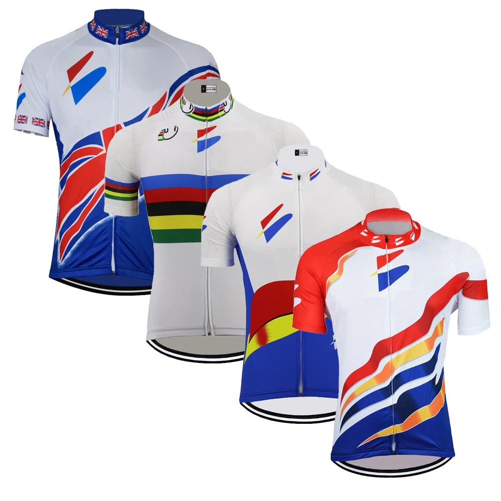 Велоспорт Джерси ropa Ciclismo для мужчин короткий рукав дышащая одежда для велосипедистов на заказ велосипедная форма 4 стиль MTB Триатлон Одежда