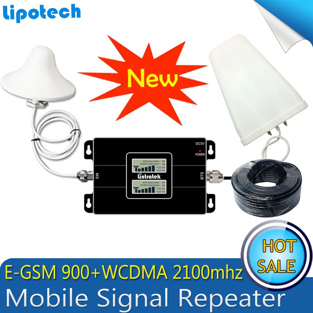 Двухдиапазонный 900 EGSM (полоса 8) и 2100 UMTS 1) усилитель сигнала E GSM МГц 3G WCDMA сотовый