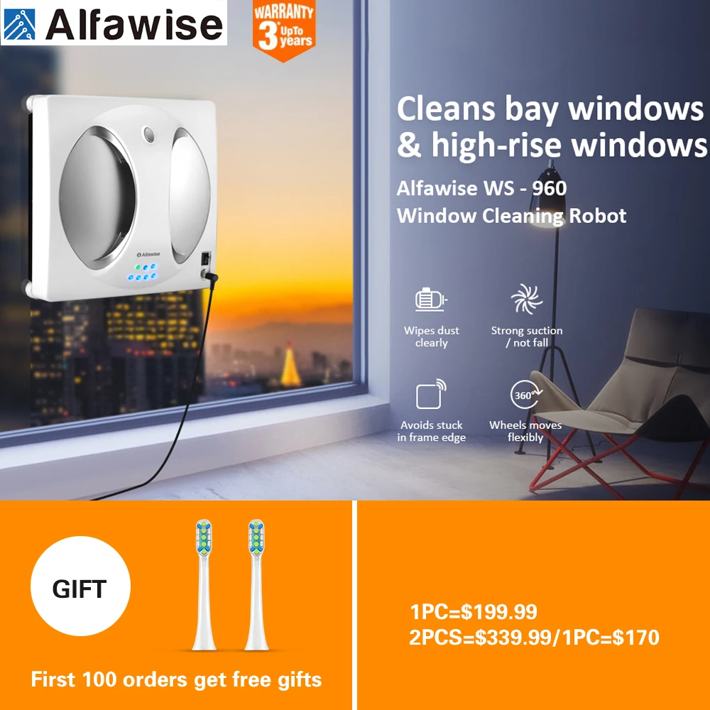 Alfawise 2800PA автоматический пульт дистанционного управления умный робот для очистки