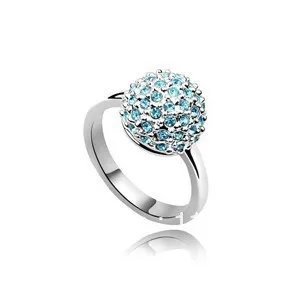 Stud Purple Rings For Women Fashion Ring Girlfriend 18k Gold Plated Jewelry Wholesale Free Shipping | Украшения и аксессуары