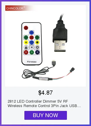 SATA RGB контроллер RF пульт дистанционного управления беспроводной контроллер DC12V 3* 4A Sata для ПК компьютерный разъем 5050 RGB светодиодная лента освещение JQ
