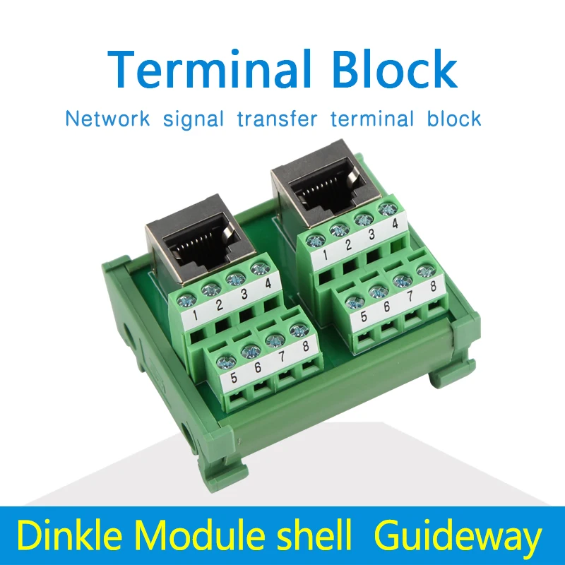RJ45 network signal transfer terminal PLC guide rail and panel | Обустройство дома