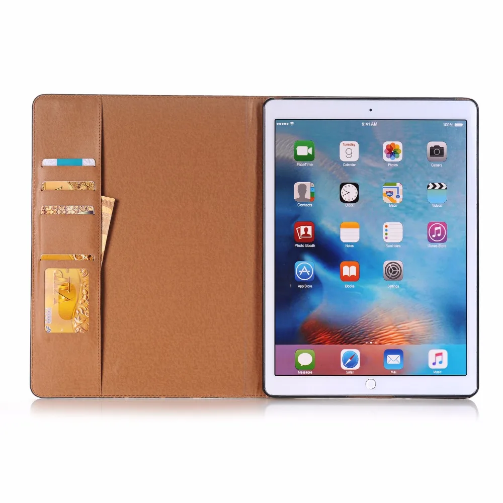 Для iPad Pro 12,9 дюйма случае версия книги кожи дизайн для Apple защитный чехол-подставка держатель карты Высокое качество