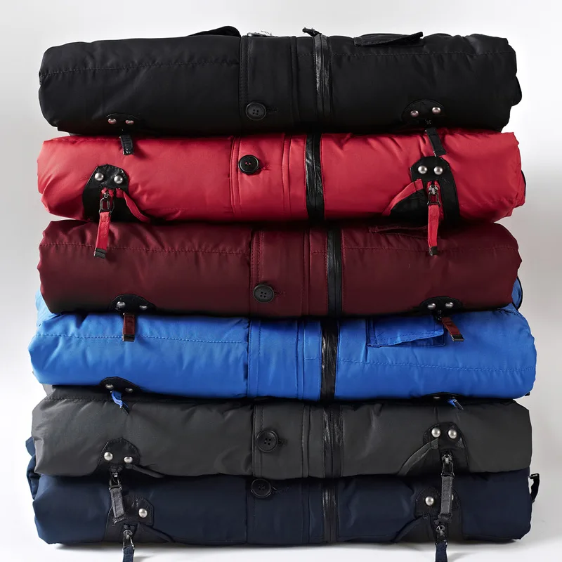 

New Winter thick warm Brand Jacket Men Hooded Parkas Casual Long Outwear Collar Jackets top Coats veste homme dropshipping