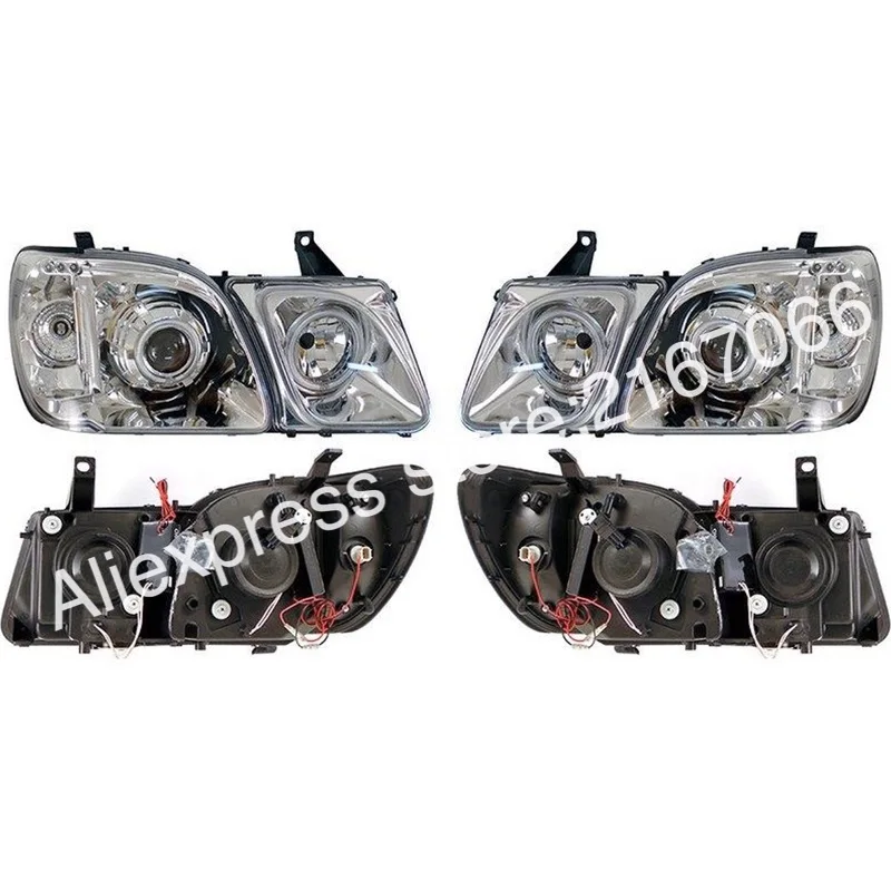 Пара фар для LEXUS LX470 1998 1999 2000 2001 2002 2003 2004 2005 2006 2007 левая+ правая сторона-хромированный Тюнинг Комплект