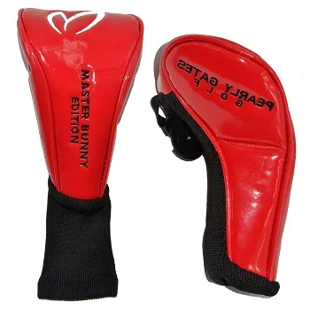 Mirror red Чехол для головы Golf UT MASTER BUNNY Hybrid из искусственной кожи, чехол для водителя - Цвет: Mirror red