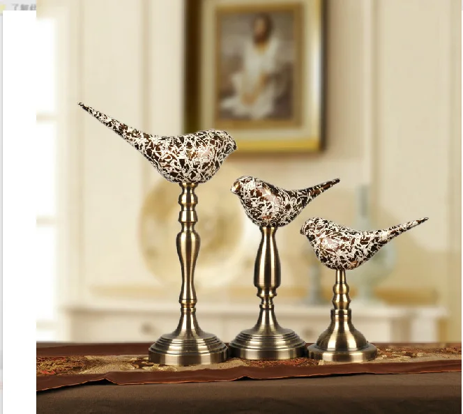 

European indoor decoration crafts bird ornaments decorated with soft assembly hall sample room audio-visual display