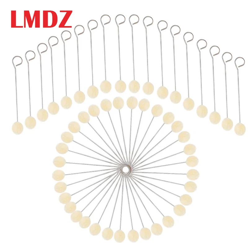 LMDZ 100 шт. шерстяные двойные практичные шариковые кисти в комплекте кожа
