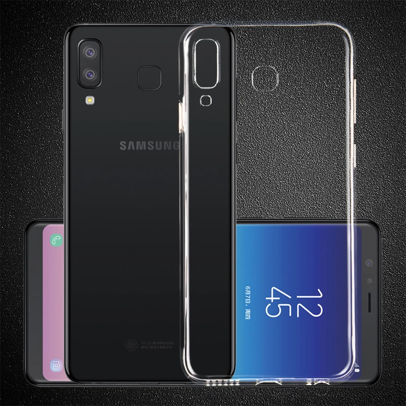 Мягкий силиконовый прозрачный чехол для телефона Samsung Galaxy S8 S9 A8 A6 Plus J6 J4 Core 2018 A6S A8S