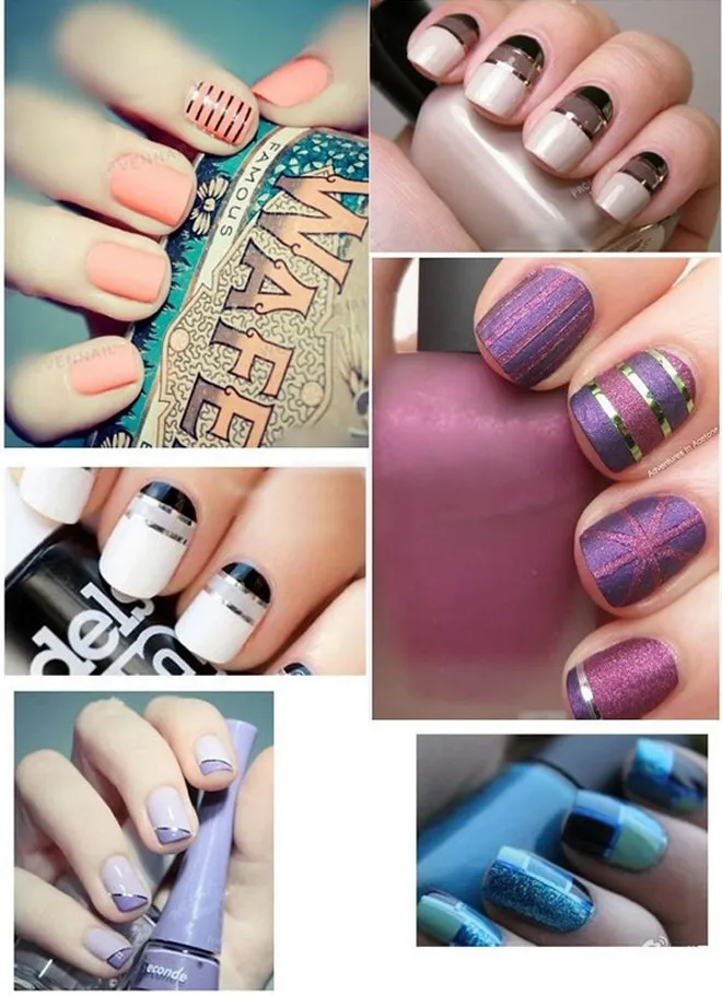 

WUF 0.8mm Nail Striping Tape Line For Nails Decorations Diy Nail Art Self-Adhesive Decal Tools