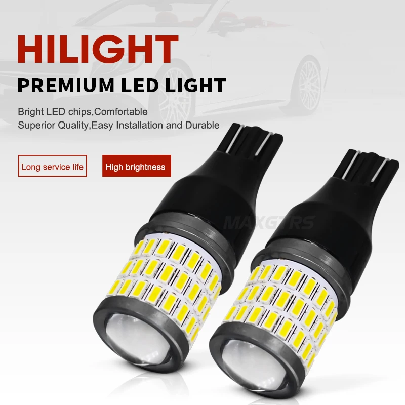 2 шт. W16W светодиодный Canbus T15 светодиодный светильник заднего хода 921 912 4014 SMD 3030 автомобильный внешний задний фонарь 12 в 6000 К белый красный желтый