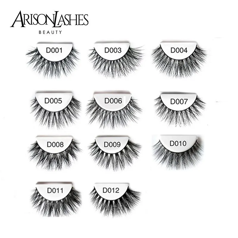 Arison ресницы 3D норки накладные природных длинными Полный Газа Lashes 1 коробка блеск