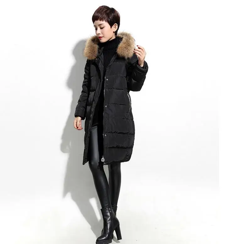 Женское зимнее пальто с капюшоном и меховой отделкой|coat hooded|coat downcoats coats |