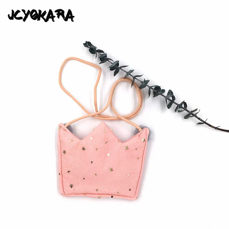 Jcyokara маленьких Обувь для девочек Bling Корона портмоне кружевное платье с