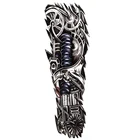 Временные татуировки для мужчин и женщин, большие, роботизированные, водонепроницаемые, имитация татуировки, боди-арт