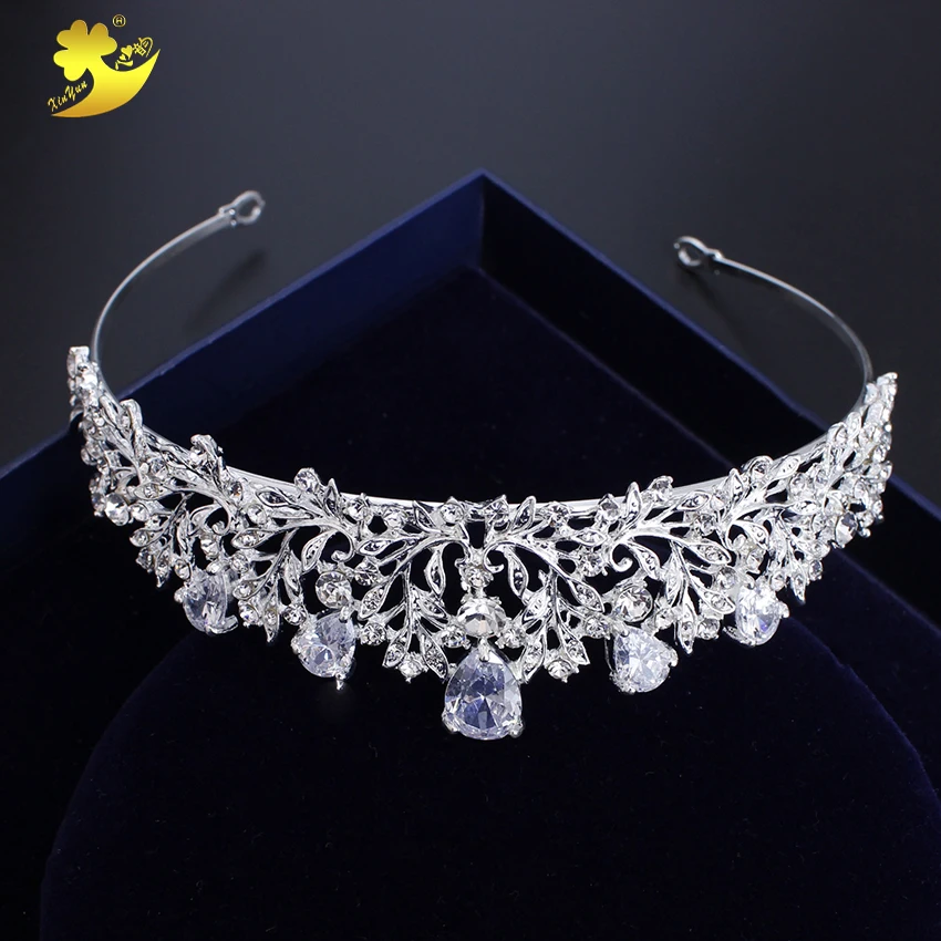 Свадебные тиары Xinyun свадебные аксессуары для волос блестящие стразы Модная