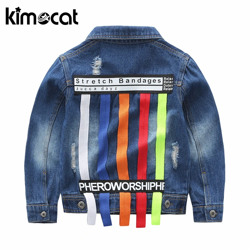 Kimocat/весенне-осенняя одежда с длинными рукавами для маленьких мальчиков детская куртка Детское пальто высокого качества из хлопка для маленьких мальчиков