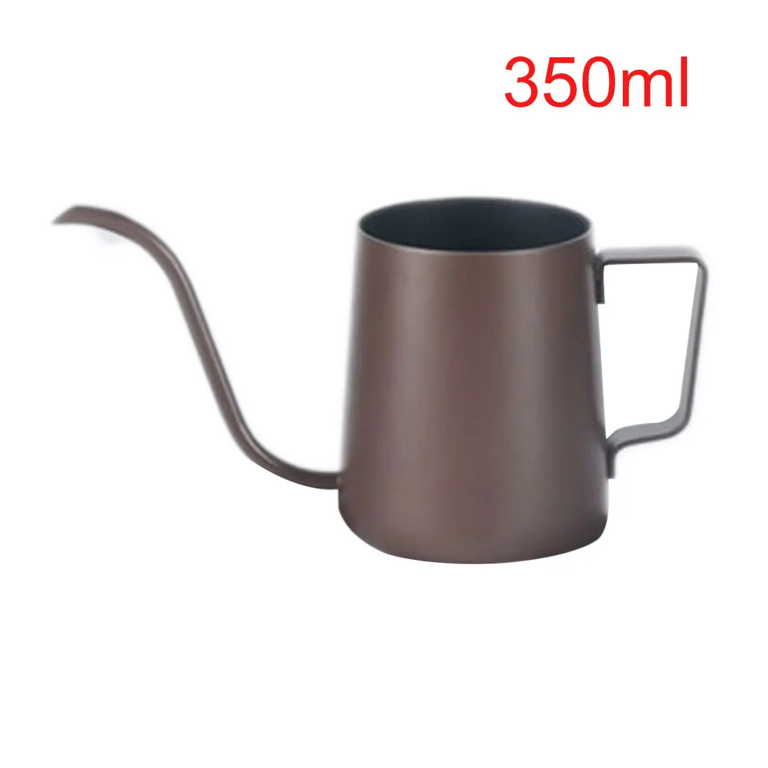 350ml Coffee 1 шт 250/350 мл нержавеющая сталь Форма гусиной шеи ручной капельный кофейник носик длинный рот чайник кофеварка - Цвет: 350ml Coffee