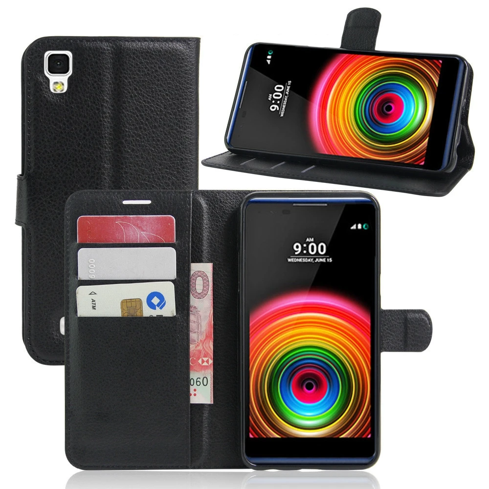 Luxury Wallet Flip Leather Case For LG X Power Xpower K6P K210 K220 Cover With Card Slots Kickstand Shell Bag Capa Fundas |