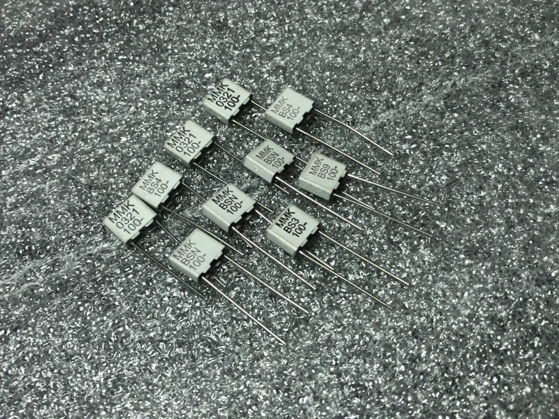

Original new 100% MMK 0.1UF100V 104 copper foot coupled poleless capacitor 5P (Inductor)