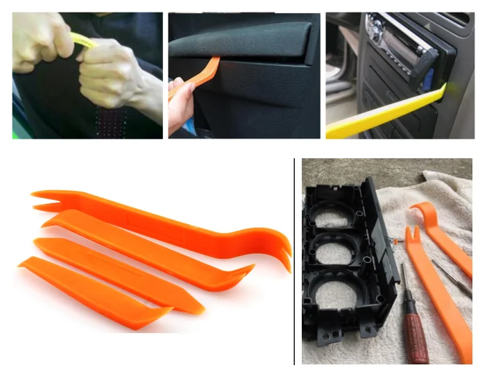 Универсальные 4 шт. автомобильный аудио дверной значок удаление инструмент