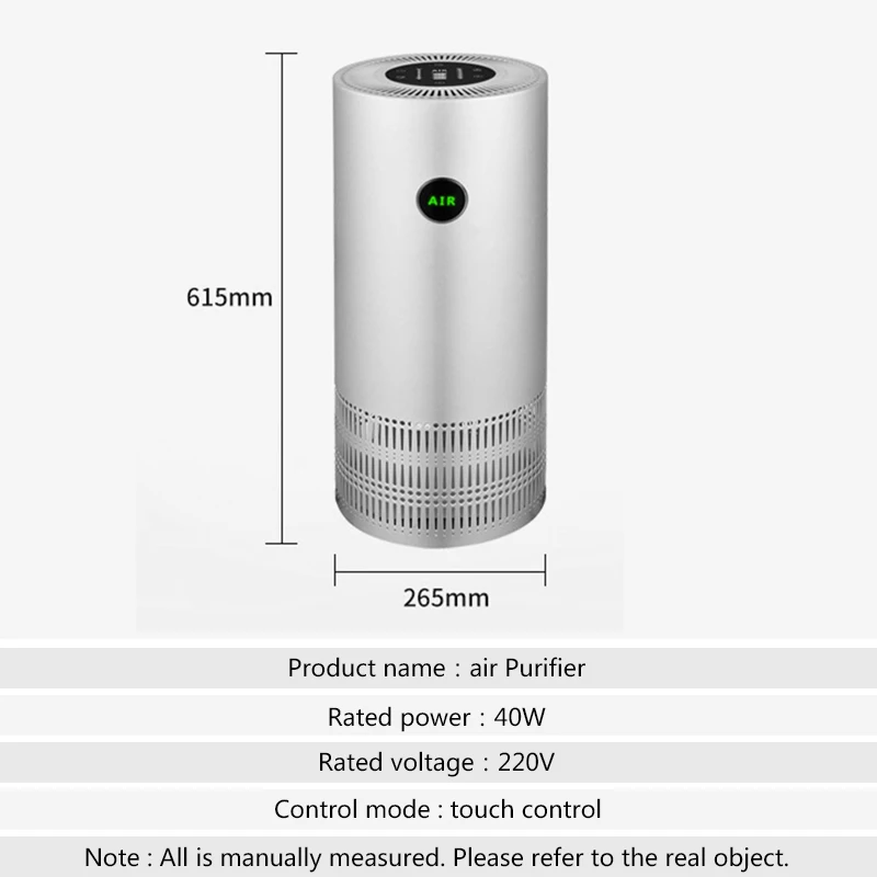 Air Purifier Cleaner PM 2.5 Detector OLED Screen Home Cleaning Intelligent Ozone Purifiers for Korea | Бытовая техника