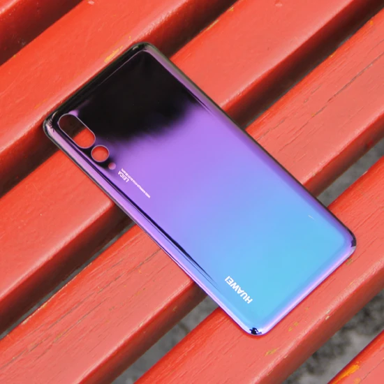 Gradient Color Чехол для задней батареи huawei для huawei P20 Pro, чехол для задней панели со стеклом - Цвет: Gradient Color