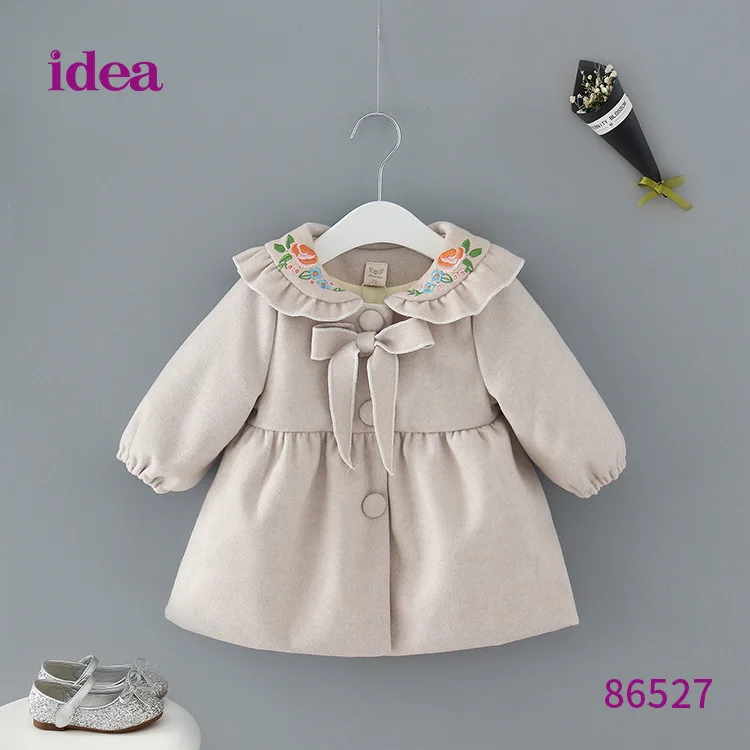 Одежда для маленьких девочек новое хлопковое пальто сезон осень-зима