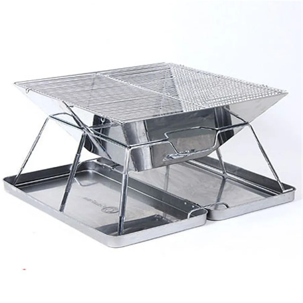 

Large stainless steel oven picnic barbecue with stainless steel box 5-6 people