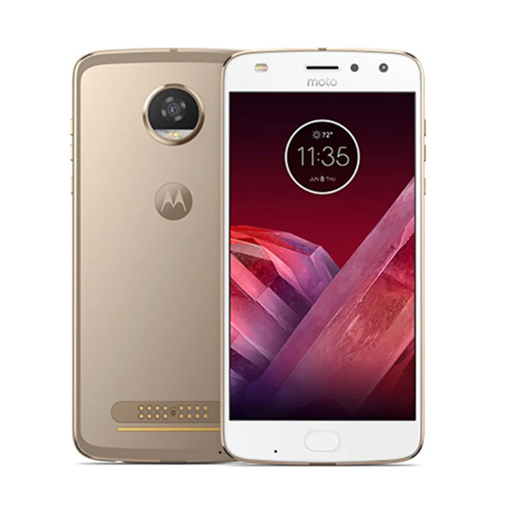 Gold Motorola MOTO Z2 Play XT1710, смартфон, 5,5 дюймов, FHD, Восьмиядерный процессор Snapdragon, Android 8, мобильный телефон, 4 Гб ram, 64 ГБ rom, мобильный телефон - Цвет: Gold