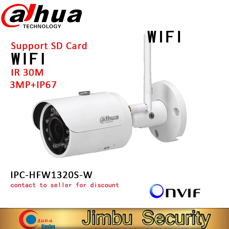 Dahua 3mp безопасности Камера IPC HFW1320S W IP Wi Fi easy4IP P2P функция p2p W|Камеры видеонаблюдения|
