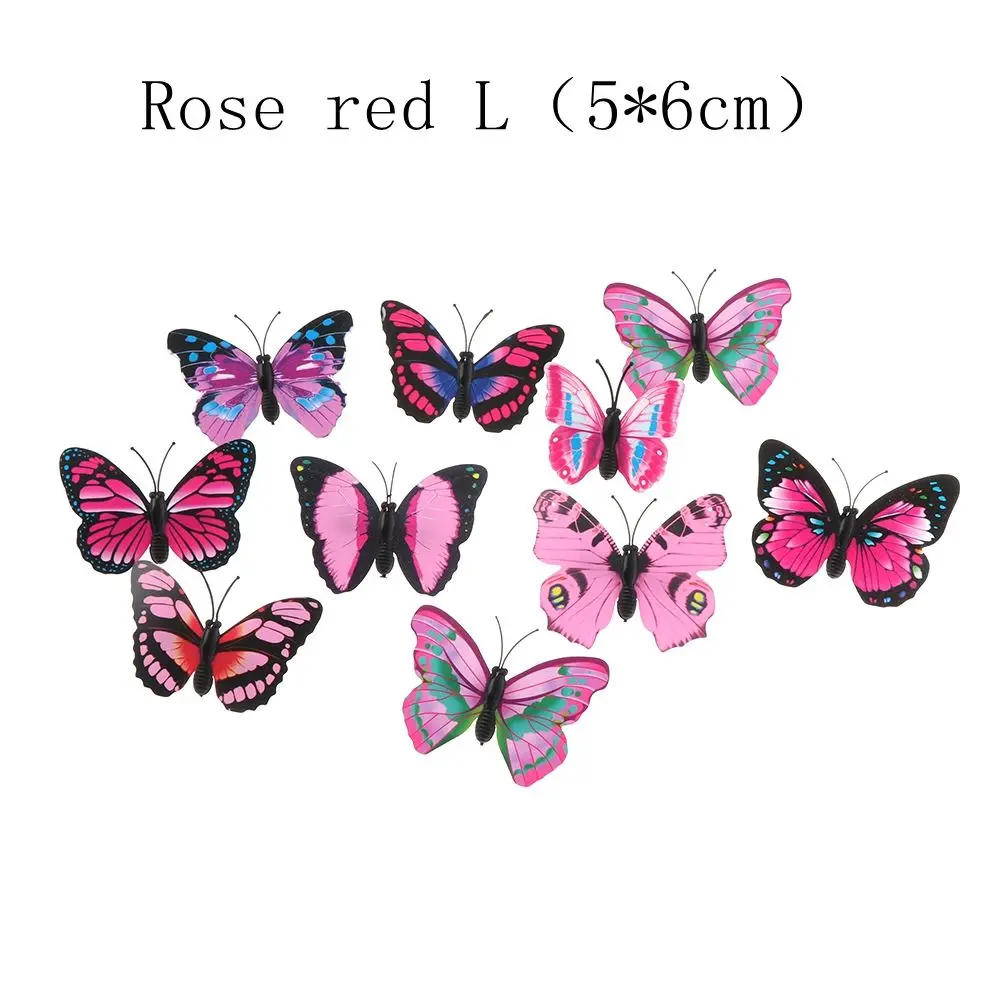 Rose Red L 5 шт./компл. модные женские туфли с бабочкой для девочек Заколки для волос Свадебные Заколки вечерние шпильки для невесты фотографии заколки для волос группа - Цвет: Rose Red L