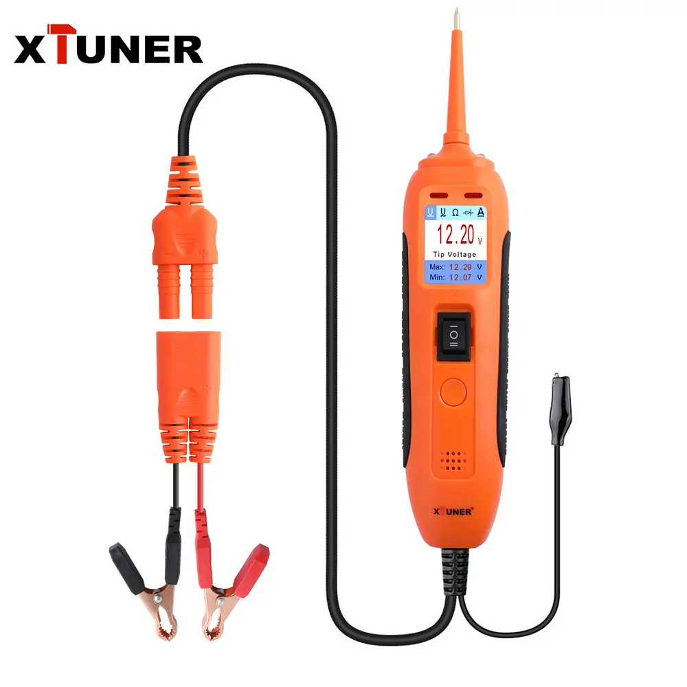 

Тестер автомобильного аккумулятора XTUNER PT101 Obd2, проверка постоянного/переменного тока, напряжения цепь зонда, 12 В, 24 В, obd 2, инструмент для диа...