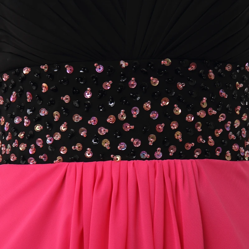 Forevergracedress Реальный образец Coral вечернее платье Line Милая бисером Длинные шифон