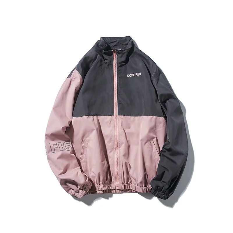 

Jvzkass 2019 jacket female loose wild students Hong Kong style color matching neutral Harajuku autumn girls cool clothes Z251