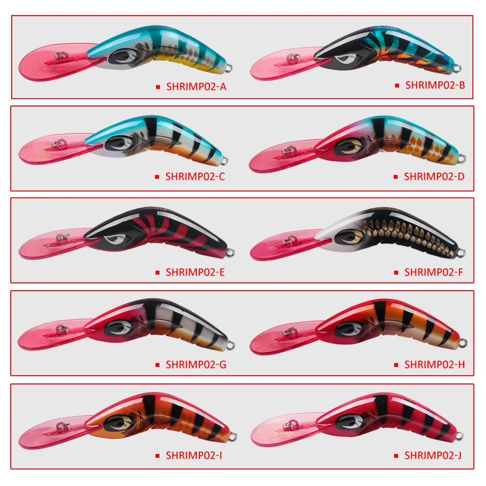 LUSHAZER Рыболовная Приманка minnow креветка 80R приманка 19 г 80 мм crankbait iscas artificiais para pesca VIB воблер, твердая приманка (art.: 7b0192f54) - 7b0192f54