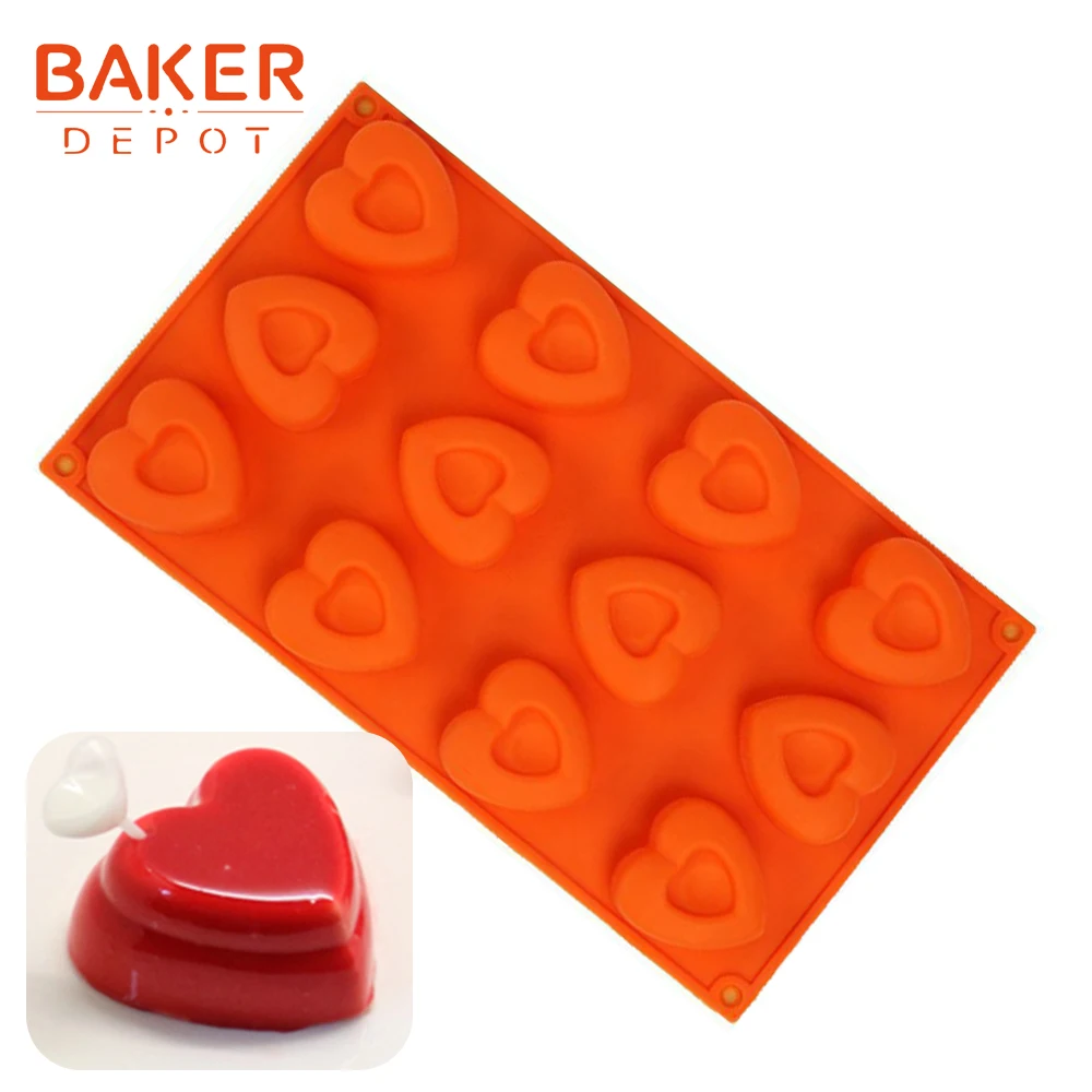 BAKER DEPOT силиконовая форма для шоколада, конфет, торта, выпечки, квадратный пудинг для желе для мыла, инструмент, лоток для льда, украшение торта